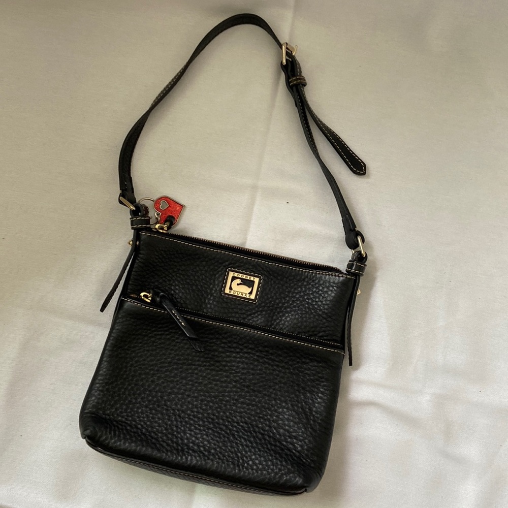 Dooney & Bourke Black Pebbled Leather Handbag